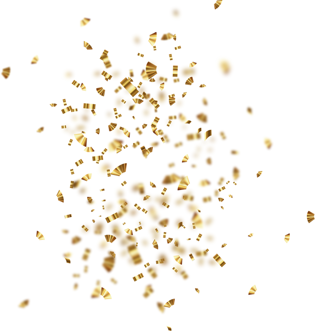 Golden confetti
